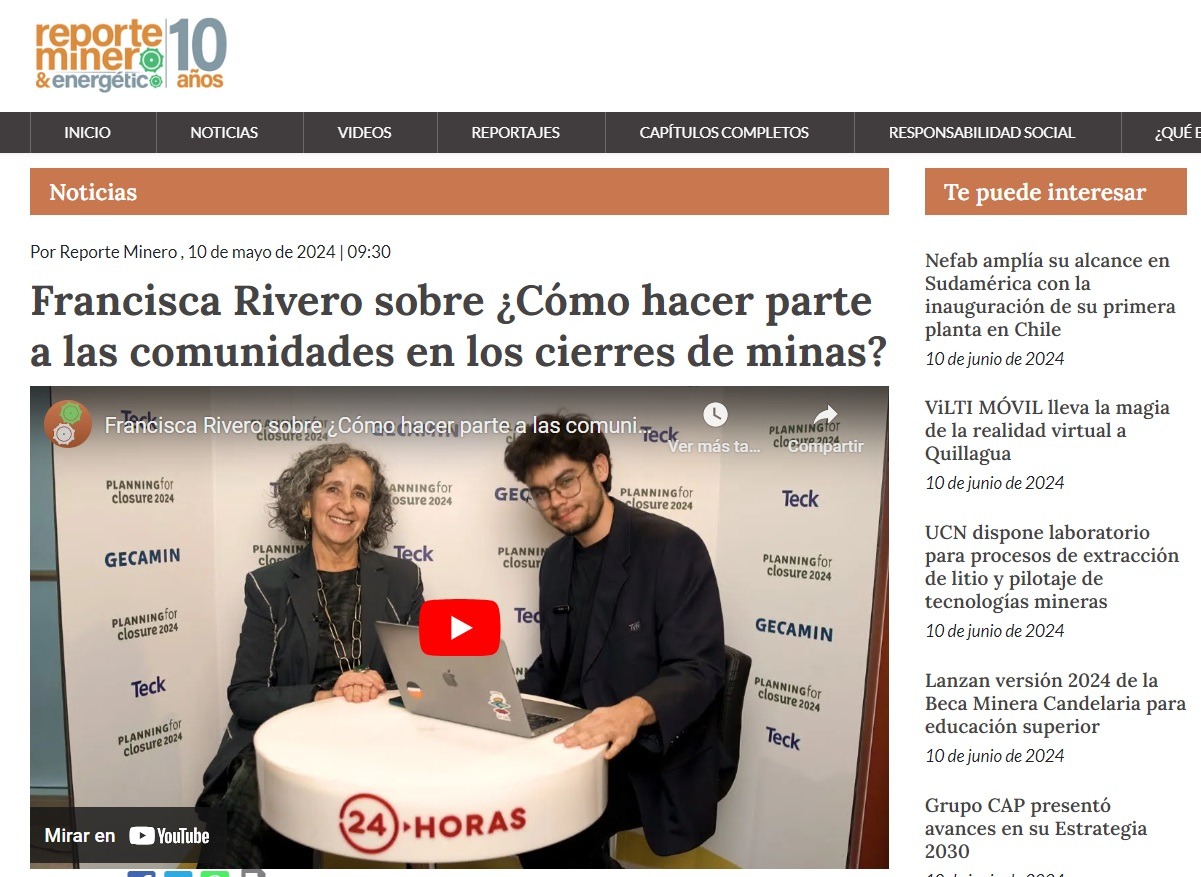 Fran Rivero en Reporte Minero