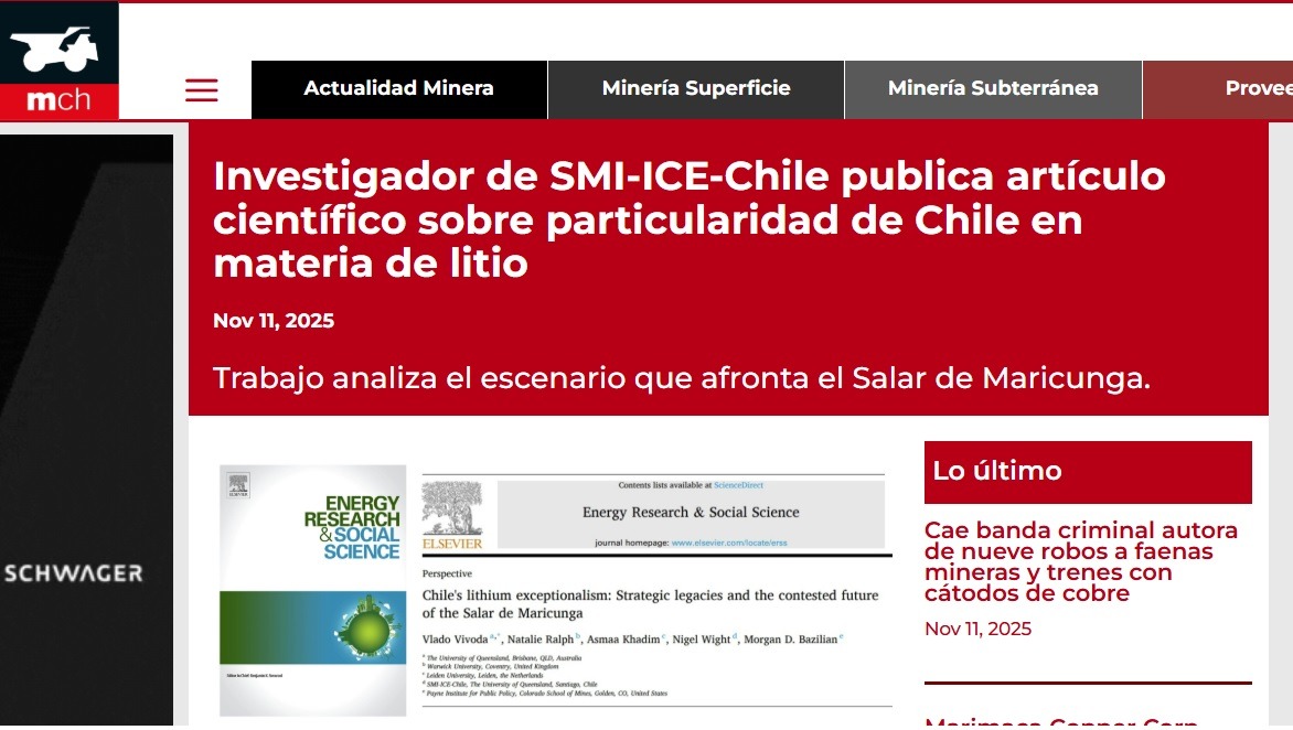 Portada Minería Chilena